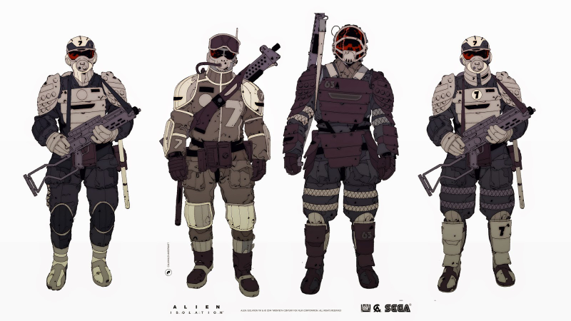 Illustration for article titled Alien: Isolation's Character Art Is Just The Best